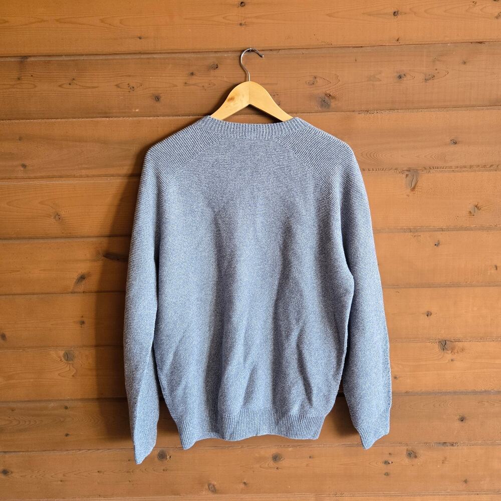 Uniqlo 3D Knit Crew Neck Sweater Gray Marl Large Crewneck Preppy Top Pullover - Picture 3 of 6